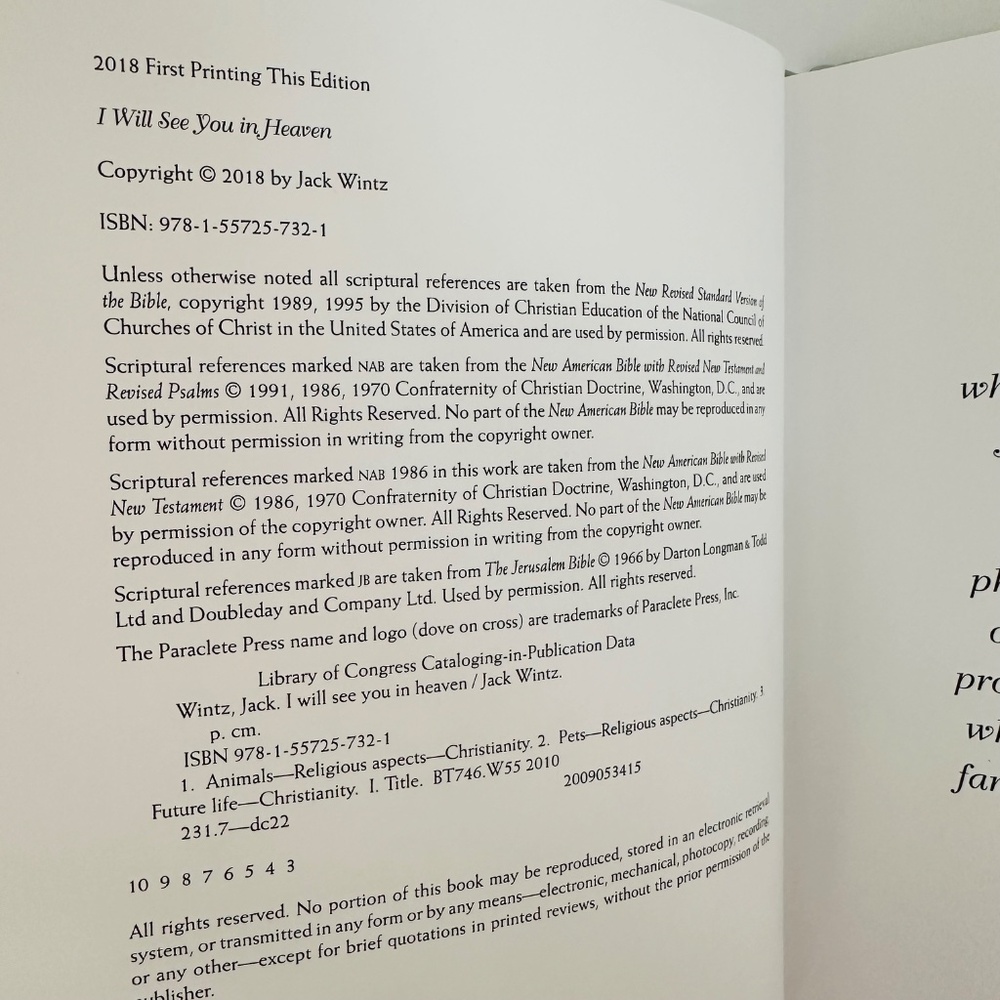 I Will See You In Heaven By Wintz Dog Lover’s Edition Book - Picture 2 of 4
